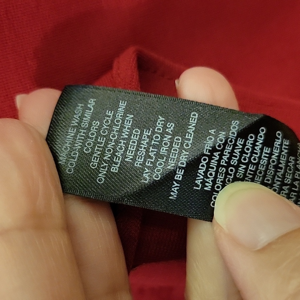 WHBM | Red Moto Style Office Jacket with Ruffle Detail - size 10P - Picture 12 of 12